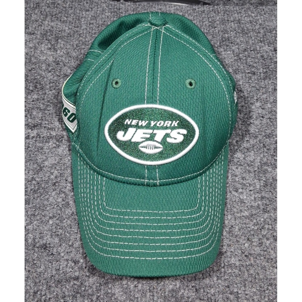 New York Jets‎ New Era 39THIRTY Hat Mens Small Medium Green 1960 Stretch Fit Cap